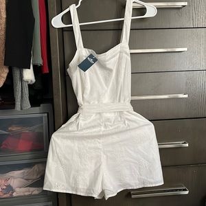 Hollister romper, white, size medium fits like a small